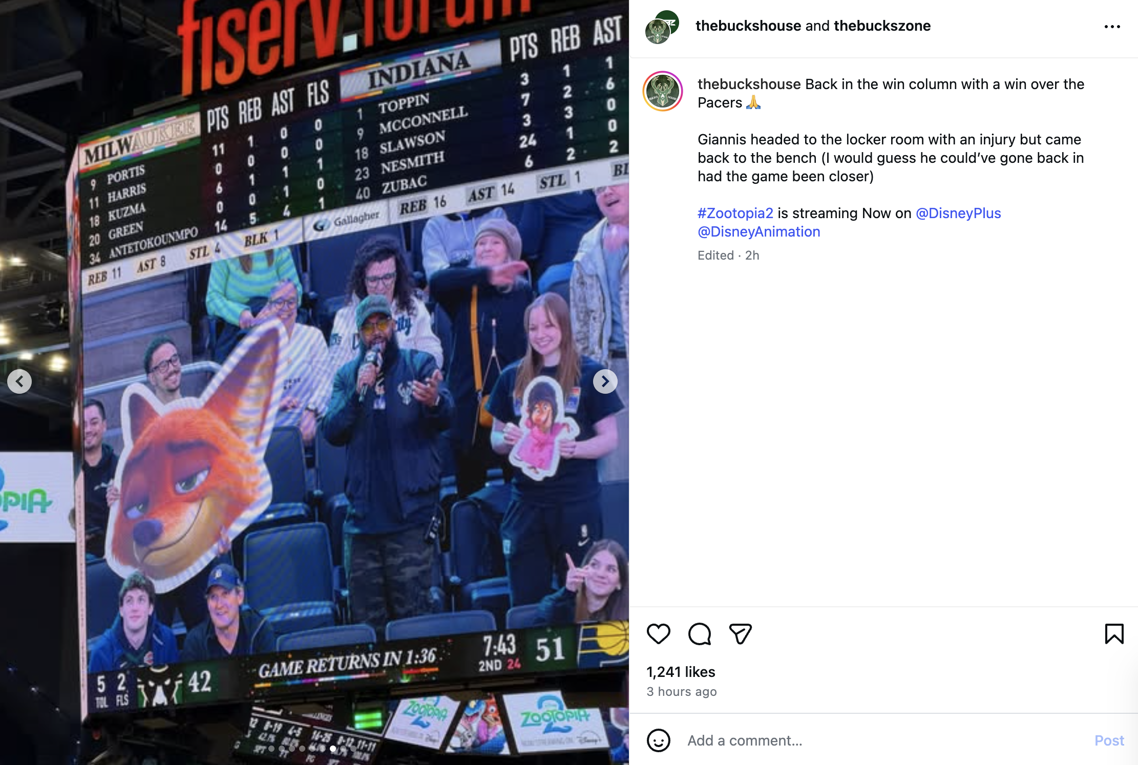 The Bucks House - Instagram Post 2